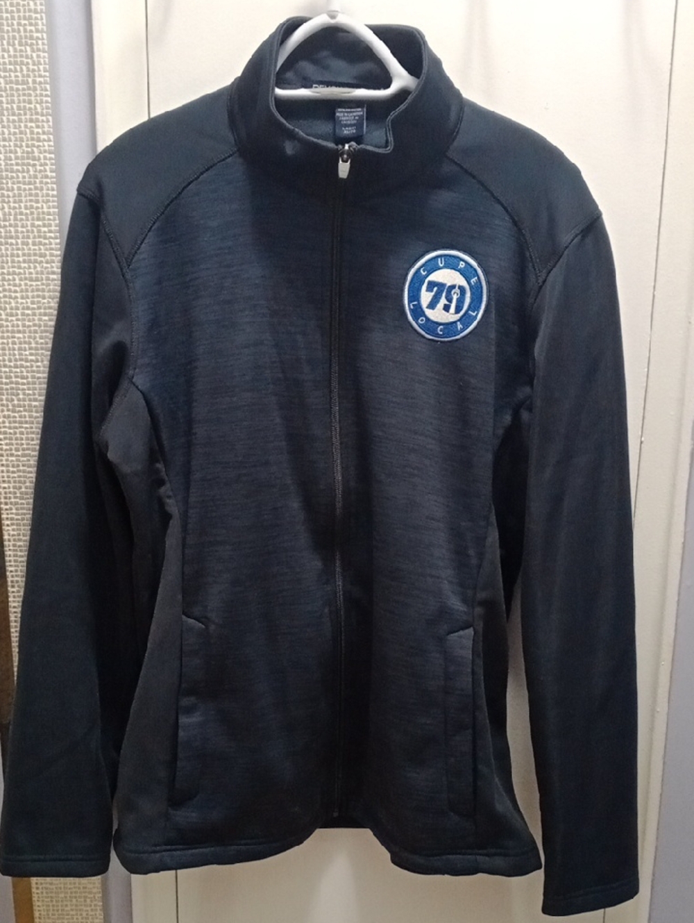 Men's Black Full-Zip Performance Jacket with 79 Logo